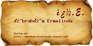 Ábrahám Ermelinda névjegykártya